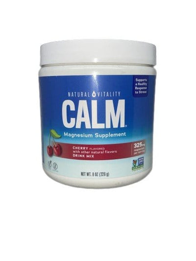Natural Vitality Health and Wellbeing Calm Magnesium Powder, Cherry - 226 grams