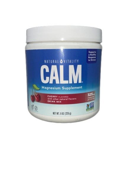 Natural Vitality Health and Wellbeing Calm Magnesium Powder, Cherry - 226 grams