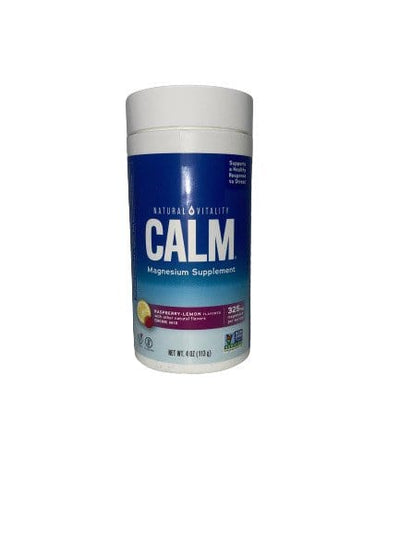 Natural Vitality Health and Wellbeing Calm Magnesium Powder, Raspberry Lemon - 113 grams