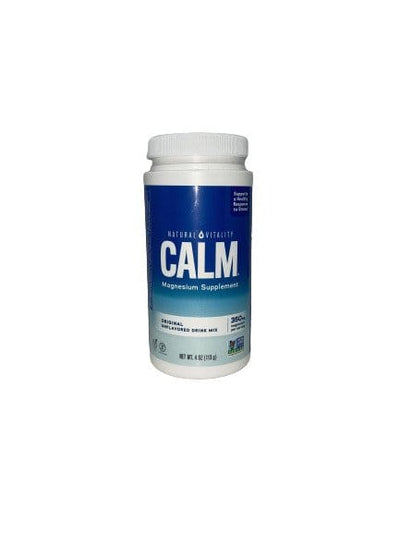 Natural Vitality Health and Wellbeing Calm Magnesium Powder, Unflavoured - 113 grams
