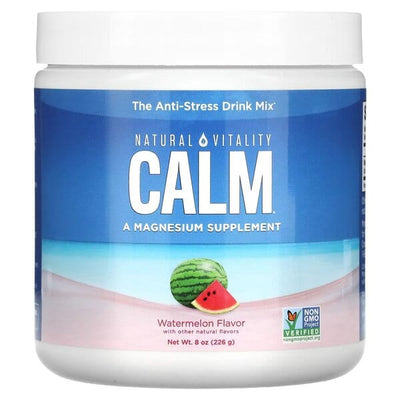 Natural Vitality Health and Wellbeing Calm Magnesium Powder, Watermelon - 226 grams