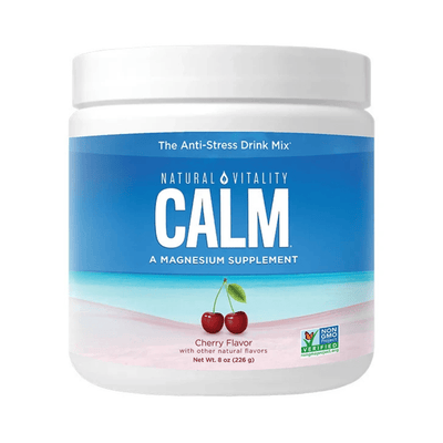 Natural Vitality Nootropics & Supplements Calm Magnesium Powder, Cherry - 226g