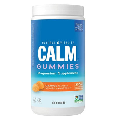 Natural Vitality Supplements Calm Gummies, Orange - 120 gummies
