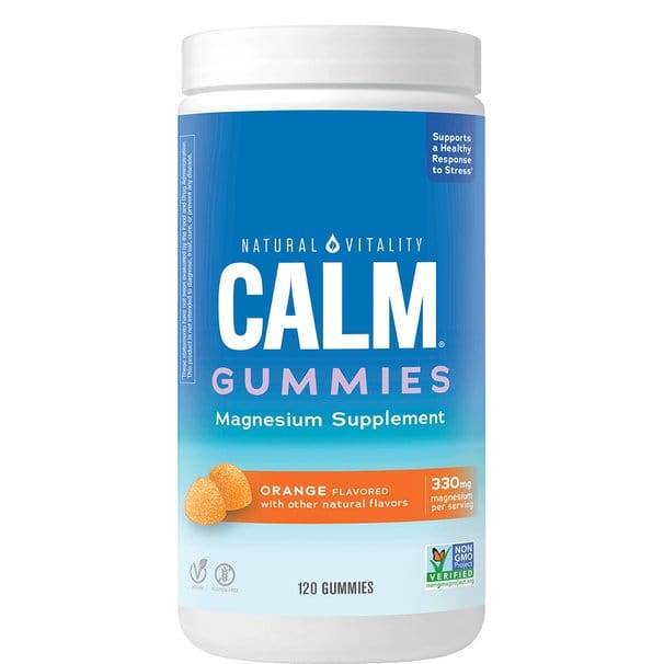 Natural Vitality Supplements Calm Gummies, Orange - 120 gummies
