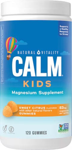 Natural Vitality Supplements Calm Kids Gummies, Sweet Citrus - 120 gummies
