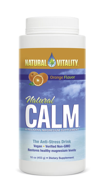 Natural Vitality Vitamins & Minerals Natural Calm, Orange - 453 grams