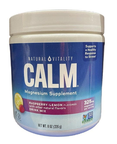 Natural Vitality Vitamins & Minerals Natural Calm, Raspberry Lemon - 226 grams