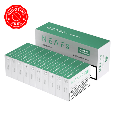 NEAFS Food, Beverages & Tobacco Menthol NEAFS 0% Nicotine Free Sticks - Carton (200 Sticks)