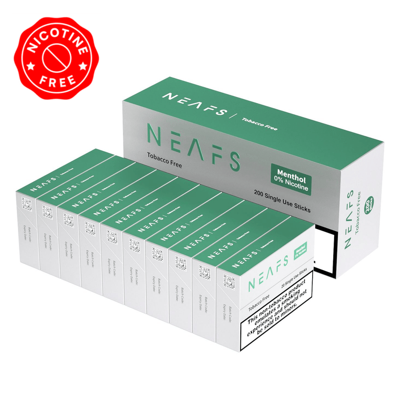NEAFS Food, Beverages & Tobacco NEAFS 0% Nicotine Free Sticks - Carton (200 Sticks)