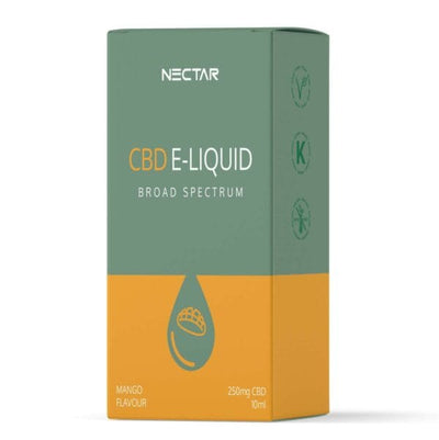 Nectar CBD Products Nectar Mango 250mg CBD Broad Spectrum Vape Liquid 10ml