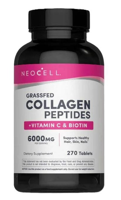NeoCell Health and Wellbeing Grassfed Collagen Peptides + Vitamin C & Biotin - 270 tablets