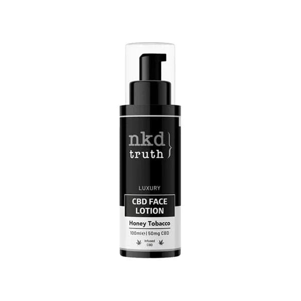 NKD CBD Products Honey Tobacco NKD 50mg CBD Face Lotion 100ml