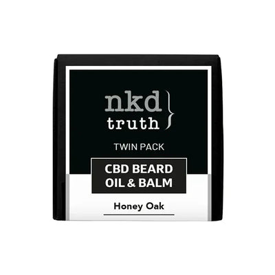 NKD CBD Products NKD 150mg CBD Twin Pack Honey Oak Beard Oil and balm