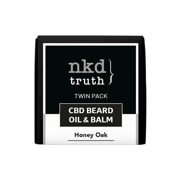 NKD CBD Products NKD 150mg CBD Twin Pack Honey Oak Beard Oil and balm