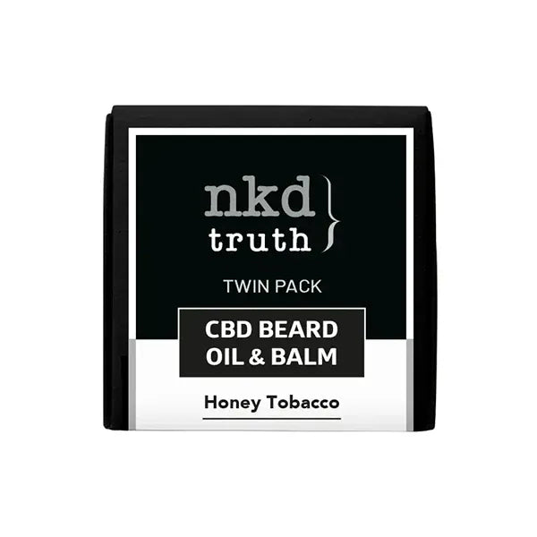NKD CBD Products NKD 150mg CBD Twin Pack Honey Tobacco Beard Oil and balm