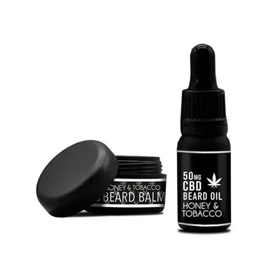 NKD CBD Products NKD 150mg CBD Twin Pack Honey Tobacco Beard Oil and balm