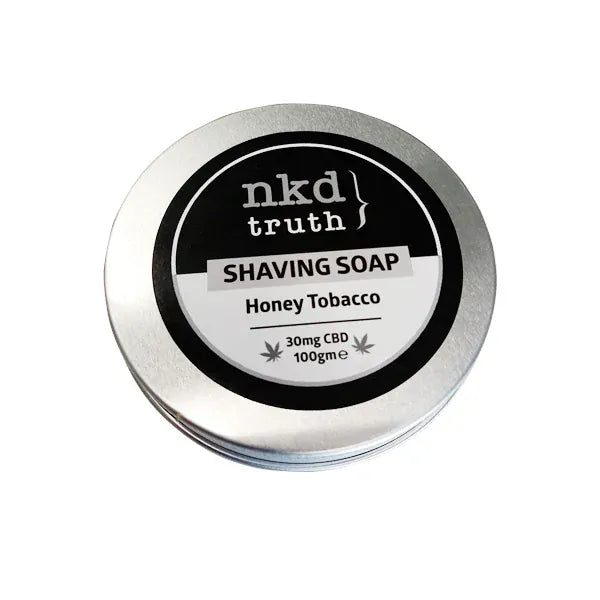 NKD CBD Products NKD 30mg CBD Speciality Shaving Soap 100g - Honey Tobacco (Buy 1 Get 1 Free)