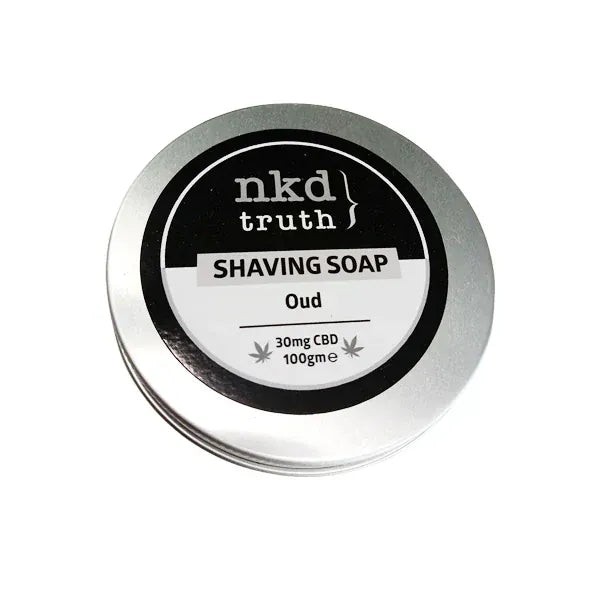 NKD CBD Products NKD 30mg CBD Speciality Shaving Soap 100g - Oud (Buy 1 Get 1 Free)