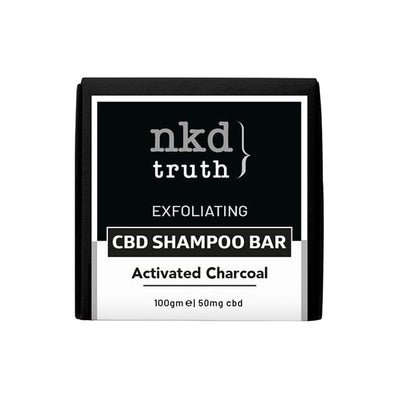 NKD CBD Products NKD 50mg CBD Activated Charcoal Shampoo Bar 100g (BUY 1 GET 1 FREE)