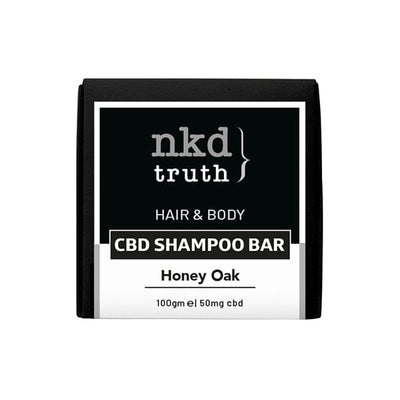 NKD CBD Products NKD 50mg CBD Speciality Body & Hair Shampoo Bar 100g - Honey Oak (BUY 1 GET 1 FREE)
