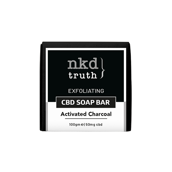 NKD CBD Products NKD 50mg CBD Specialty Activated Charcoal soap bar 100g