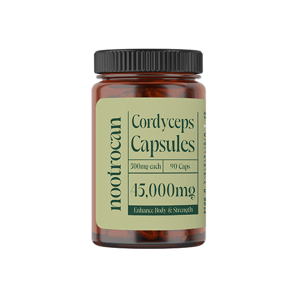 Nootrocan Nootropics & Supplements Nootrocan 45000mg Nootropic Vegan Mushroom Capsules - 90 Caps