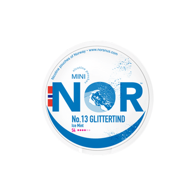 NOR Smoking Products 14mg NOR Mini Glittertind Nicotine Pouches - 20 Pouches