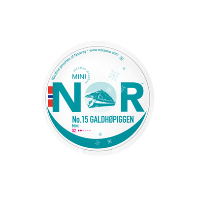 NOR Smoking Products Galdhøpiggen - Mint 8mg NOR Mini Nicotine Pouches - 20 Pouches