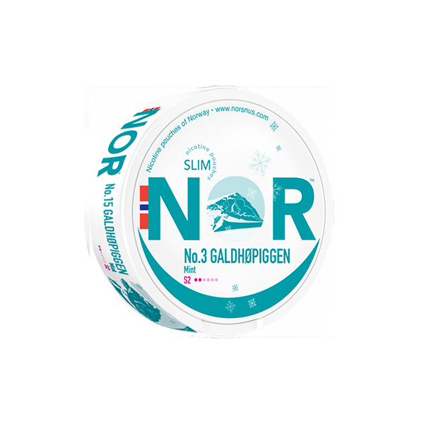 NOR Smoking Products Galdhøpiggen -  Mint 8mg NOR Slim Nicotine Pouches - 20 Pouches