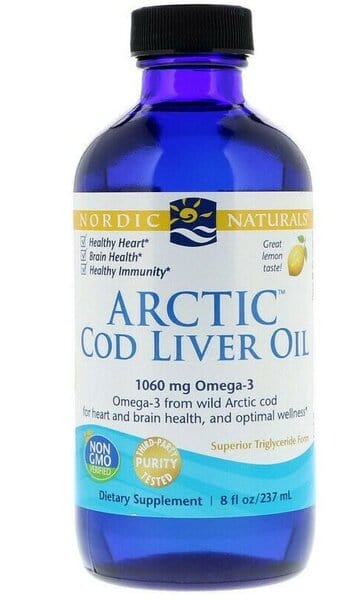 Nordic Naturals Arctic Cod Liver Oil, 1060mg Lemon - 237 ml.
