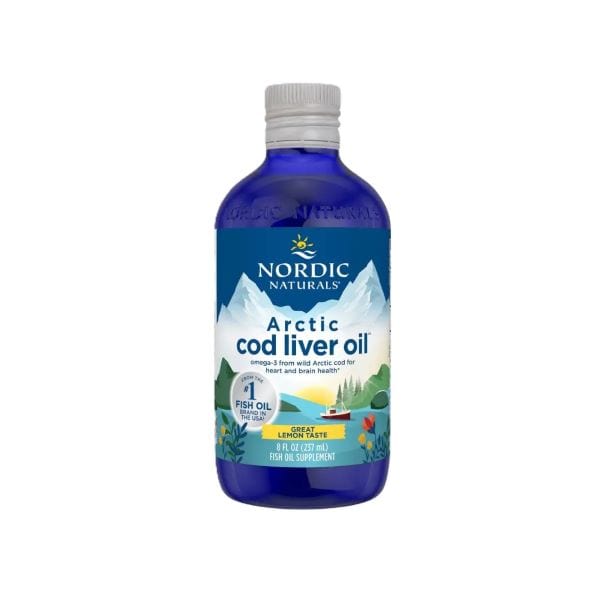 Nordic Naturals Health and Wellbeing Arctic Cod Liver Oil, 1060mg Lemon - 237 ml.