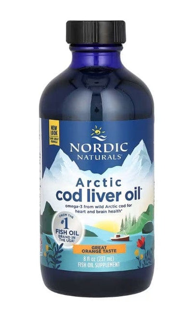 Nordic Naturals Health and Wellbeing Arctic Cod Liver Oil, 1060mg Orange - 237 ml.