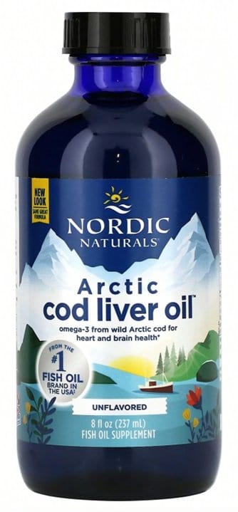 Nordic Naturals Health and Wellbeing Arctic Cod Liver Oil, Unflavoured - 237ml