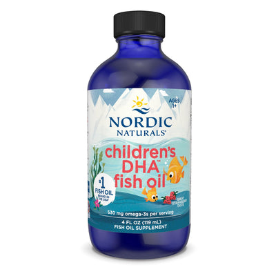 Nordic Naturals Health and Wellbeing Children's DHA, 530mg Omega-3 Strawberry - 119 ml.