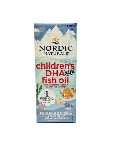 Nordic Naturals Health and Wellbeing Children's DHA Xtra Fish Oil, 880mg Berry Punch - 60ml