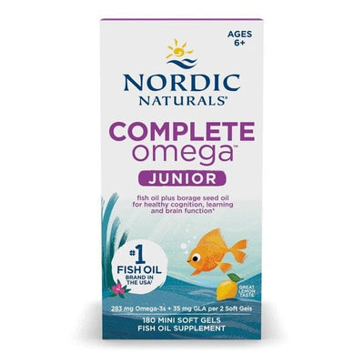 Nordic Naturals Health and Wellbeing Complete Omega Junior, 283mg Lemon - 180 mini softgels