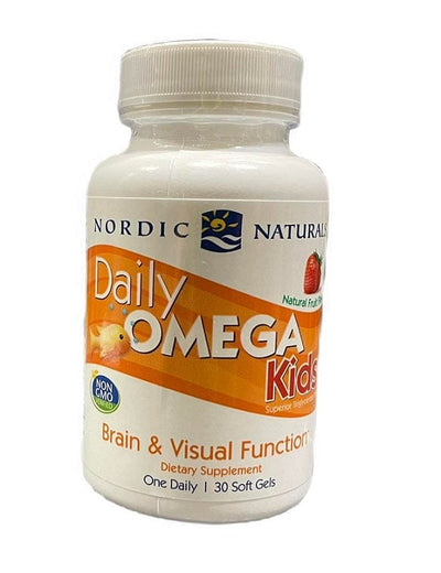 Nordic Naturals Health and Wellbeing Daily Omega Kids, Natural Fruit Flavour - 30 softgels
