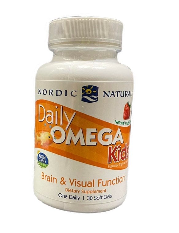 Nordic Naturals Health and Wellbeing Daily Omega Kids, Natural Fruit Flavour - 30 softgels