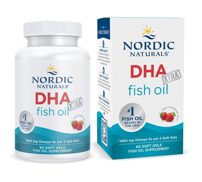 Nordic Naturals Health and Wellbeing DHA Xtra, 1660mg Strawberry - 60 softgels