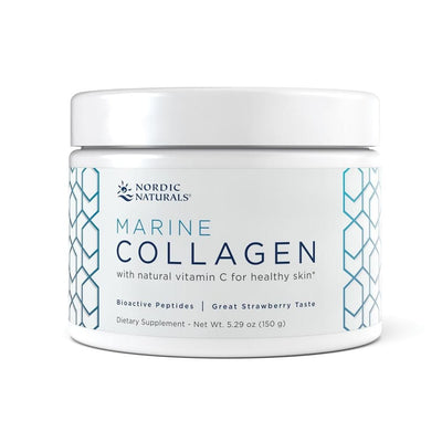 Nordic Naturals Health and Wellbeing Marine Collagen, Strawberry - 150 grams