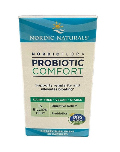 Nordic Naturals Health and Wellbeing Nordic Flora Probiotic Comfort, 15 billion CFU - 30 caps
