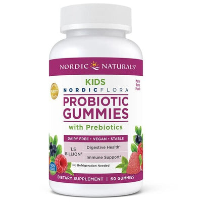 Nordic Naturals Health and Wellbeing Probiotic Gummies Kids, Merry Berry Punch - 60 gummies