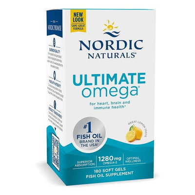 Nordic Naturals Health and Wellbeing Ultimate Omega, 1280mg Lemon (EAN 768990037900) - 180 softgels
