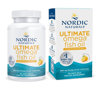Nordic Naturals Joint Support Ultimate Omega in Fish Gelatin, 1280mg Lemon - 60 softgels