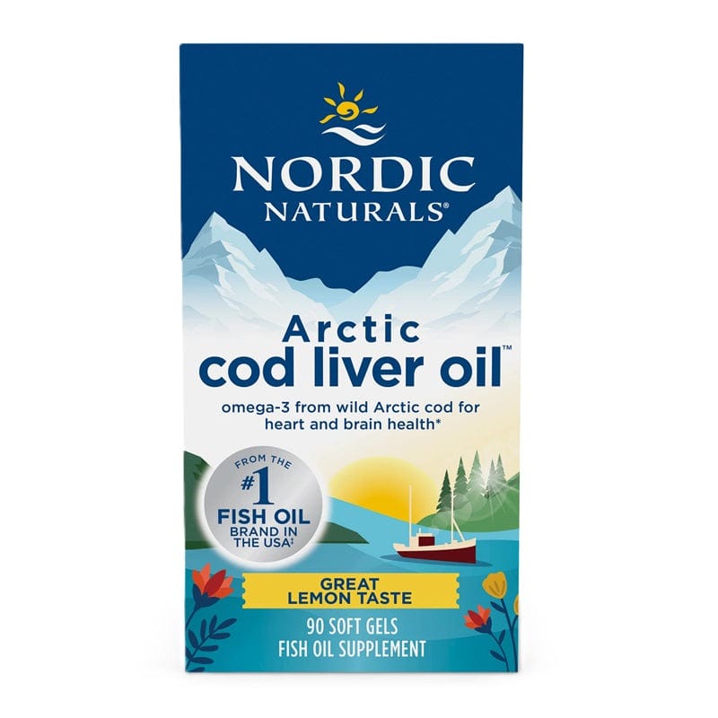 Nordic Naturals Nootropics & Supplements Arctic Cod Liver Oil, 750mg Lemon - 90 softgels