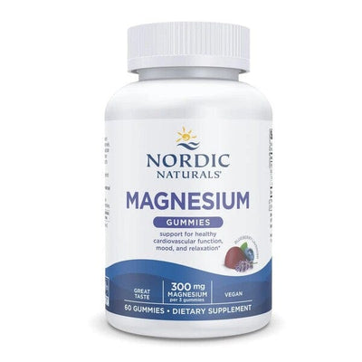 Nordic Naturals Nootropics & Supplements Magnesium Gummies, Blueberry Lavender - 60 gummies