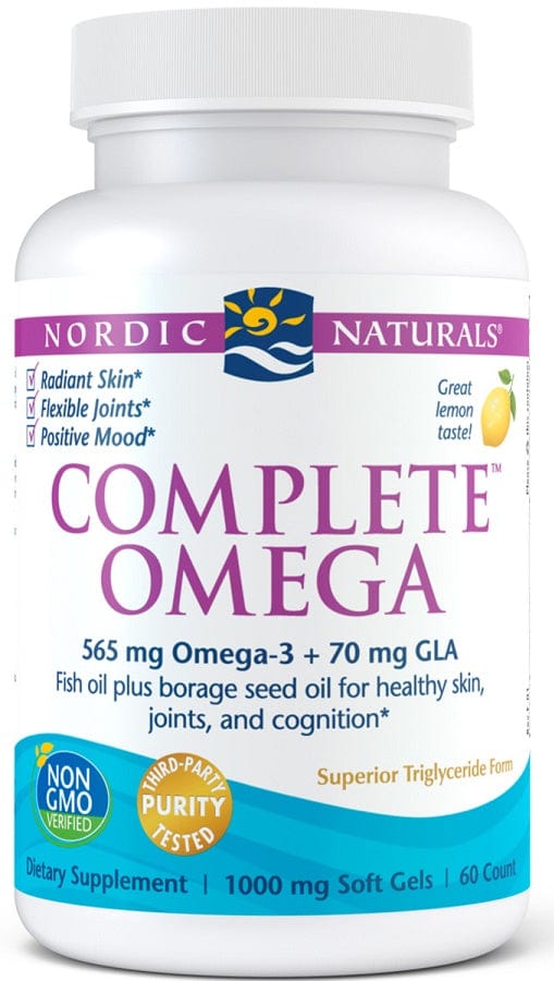 Nordic Naturals Omegas, EFAs, CLA, Oils Complete Omega, 565mg Lemon - 60 softgels