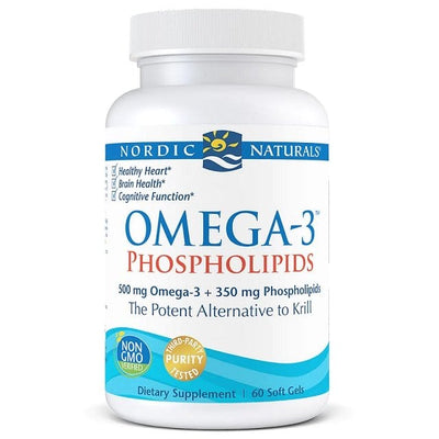 Nordic Naturals Omegas, EFAs, CLA, Oils Omega-3 Phospholipids, 500mg - 60 softgels
