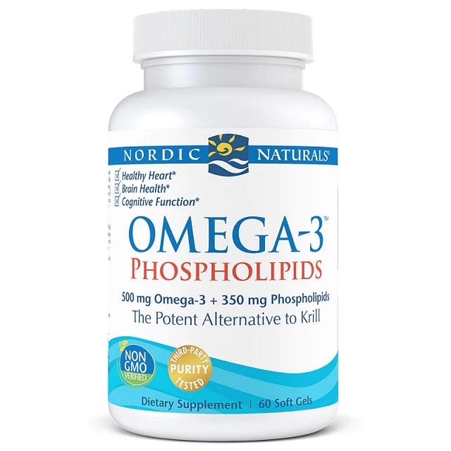 Nordic Naturals Omegas, EFAs, CLA, Oils Omega-3 Phospholipids, 500mg - 60 softgels