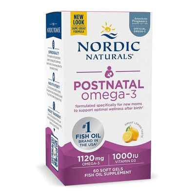 Nordic Naturals Postnatal Omega-3, 1120mg Lemon - 60 softgels